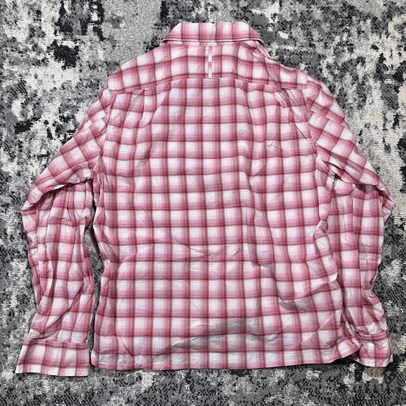 Banana‎ Republic Pink Plaid Button Up Shirt - Picture 4 of 5
